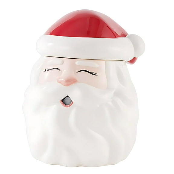 Santa Cookies Jar For Food Storage Kitchen Containers And Festive Holiday Use With Resin Material