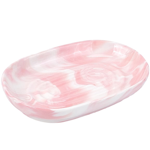 Ceramics Soap Dishes for Bathroom Kitche Oval Pink 125x85x20mm