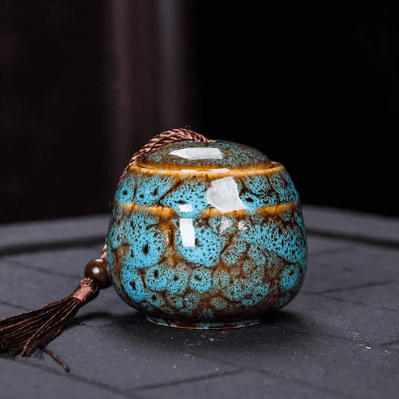 Ceramics Tea Can New Vintage Kiln Transformation Tea Storage Household Sealed Jar