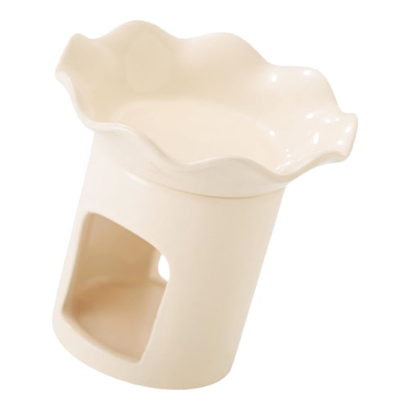 Ceramics Tealight Candle Furnaces Aromatherapies Diffuser with Flower Design Essential Oil Burners Home Office Decors