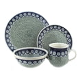 thumbnail image 1 of Ceramika Artystyczna Blue Rose Polish Pottery  Dinnerware (4 PC) Peacock Swirl, 1 of 2