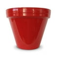 thumbnail image 1 of Ceramo 173748 8.5 x 7.5 in. Powder Coated Ceramic Standard Planter, Red - Pack of 10, 1 of 1