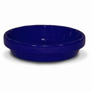 Ceramo 173793 7.75 x 1.75 in. Powder Coated Ceramic Saucer, Cobalt - Pack of 10
