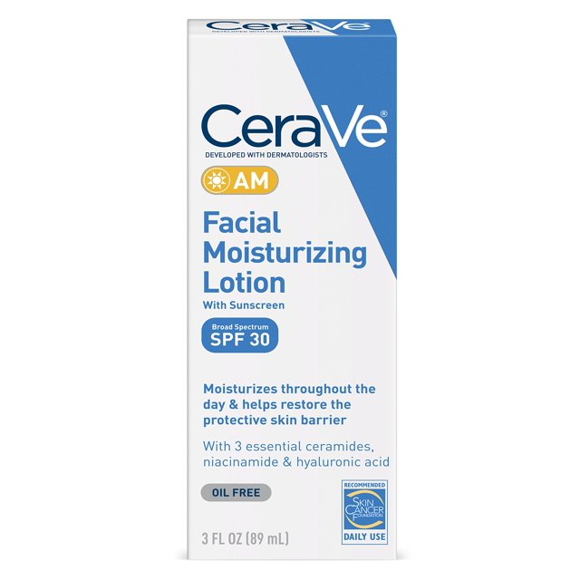 Cerave Facial Moisturizing Lotion Am Spf 30 3 Ounce Daily Face