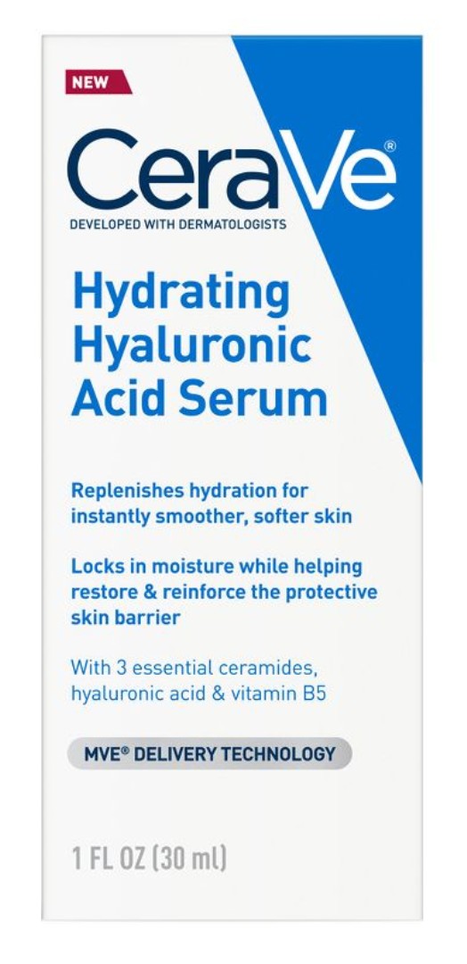 Cerave Hydrating Hyaluronic Acid Serum 1oz (Pack of 3)