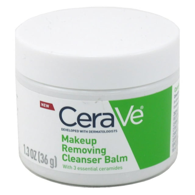 Cerave Makeup Remover Cleanser Balm 1.3oz Jar (Pack of 3)