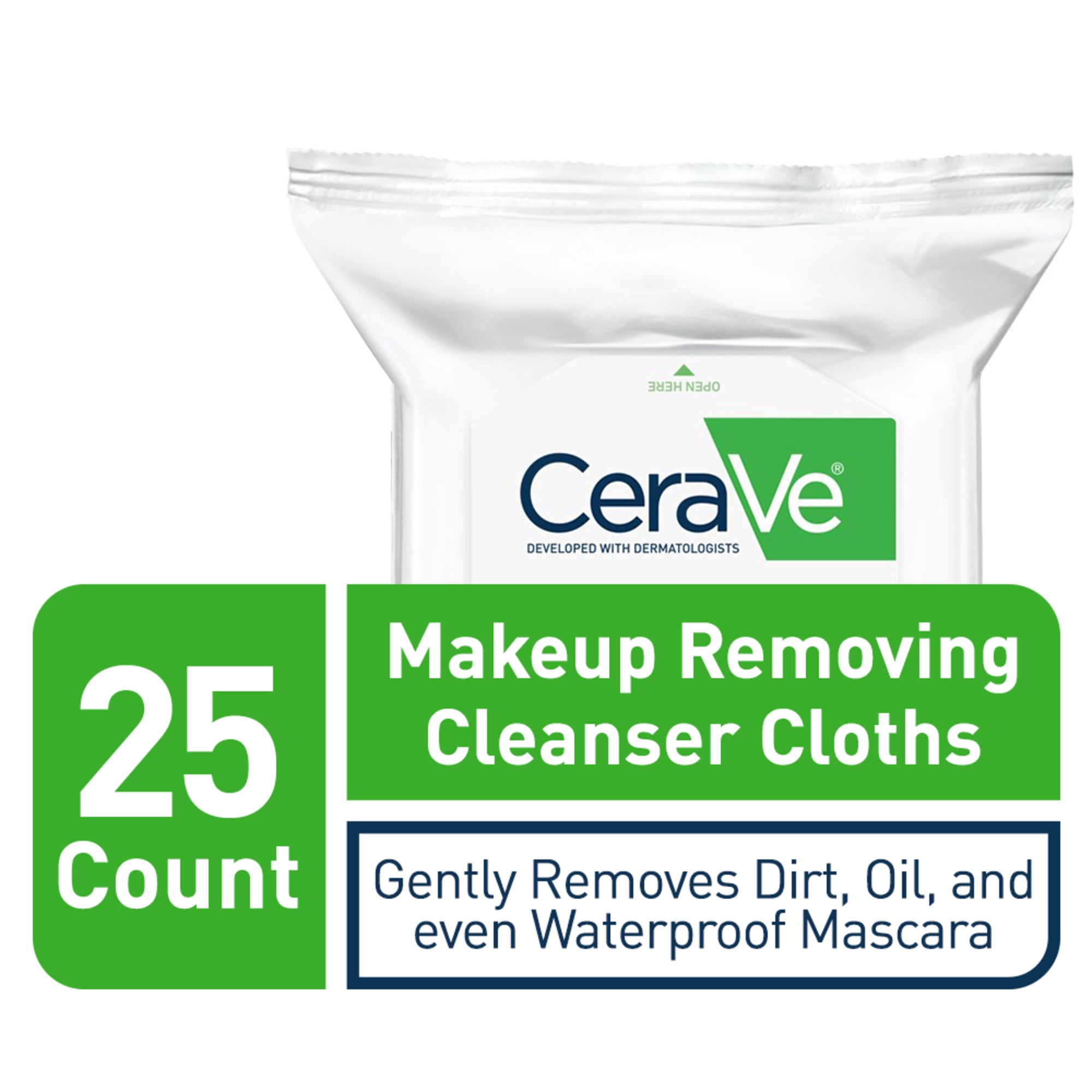 Cerave Makeup Remover Wipes, 25 ct