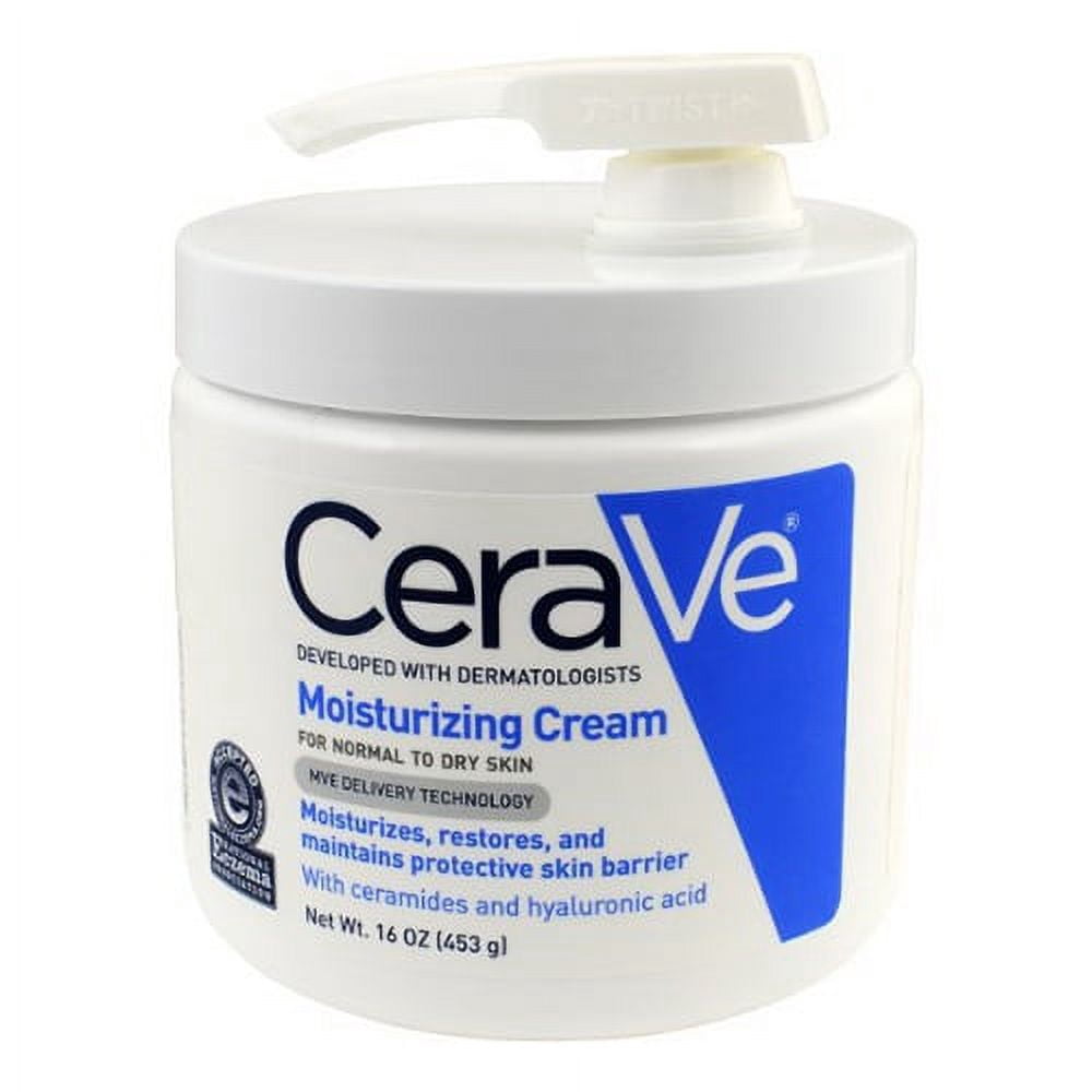 Cerave Moisturizing Cream Pump For Normal To Dry Skin 16 oz, 6 Pack ...
