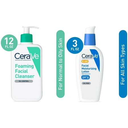 Cerave Normal to Oily Cleanser & Moisturizer Set