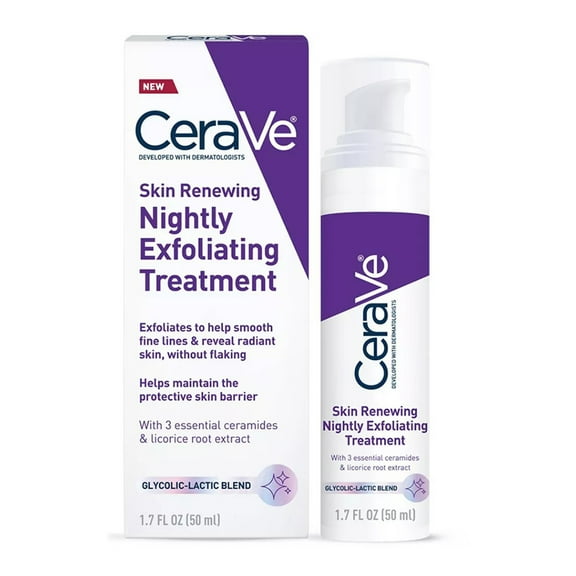 Cerave Skin Renewing Nightly Exfoliating Treatment 1 Ea, 1.7 Oz..