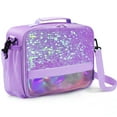 thumbnail image 1 of Cerbonny Kids Lunch Box Insulated Kids Lunch Bag,Lunch Box for Girls with Strap and Bottle Holder,Lunch Box for Kids, Toddler Lunch Box,Girls lunch box Keep Food Cold&Warm for Long Time(purple), 1 of 6