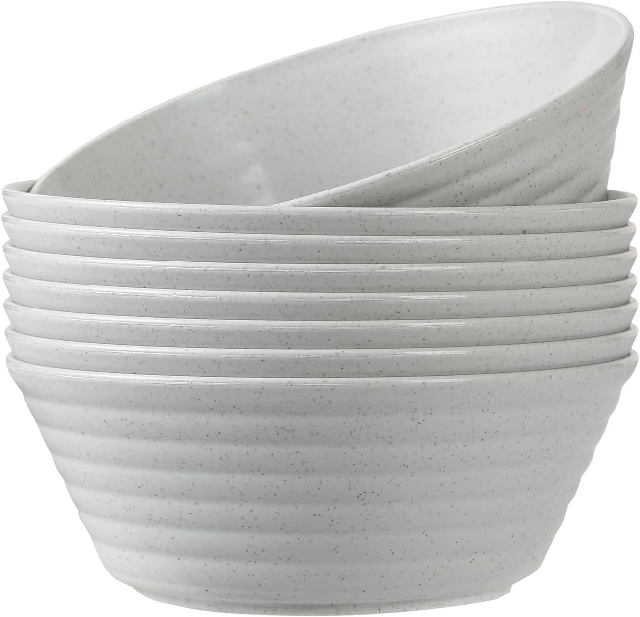 Cereal Bowl, Set of 8 Soup Bowls 36 Ounces Unbreakable Wheat Straw