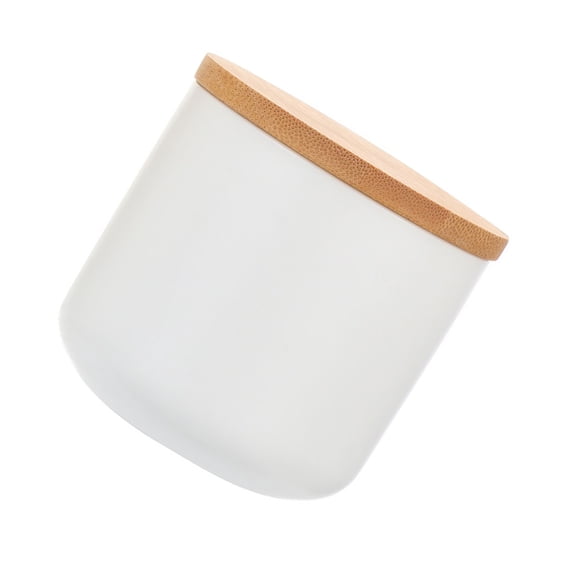 Cereal Container Living Room Decoration Ceramic Storage Can Tea with Lid Airtight Jar White Ceramics Bamboo
