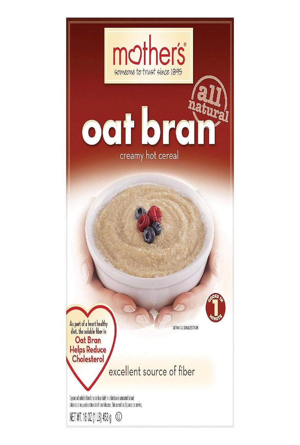 Cereal Hot Oat Bran, 16 OZ (Pack Of 6)