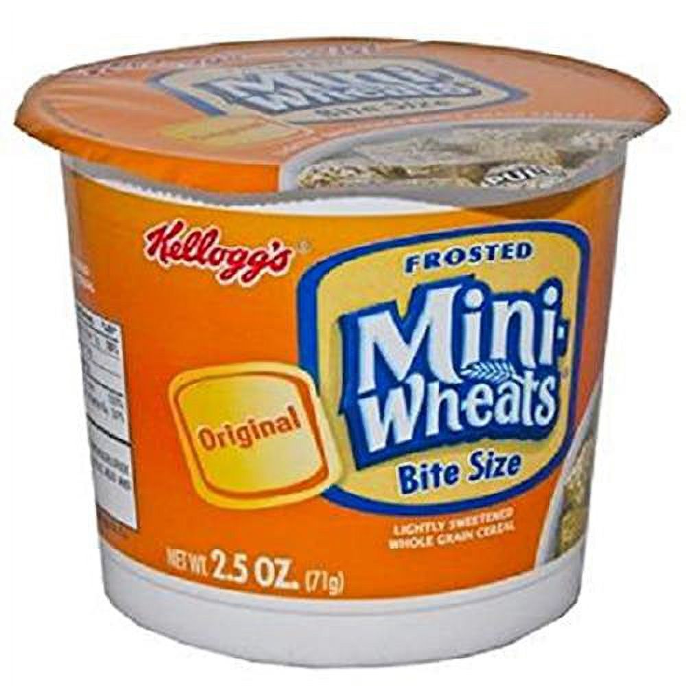 , Cereal In Cup Frosted Mini Wheats, Count 6 (2.5 Oz) Cereals / Grab