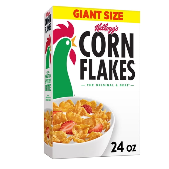 Cereal Kids Family Giant Size Original Kellogg S Corn Box 1 Flakes Breakfast 24Oz