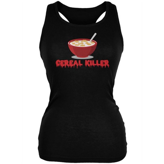 Cereal Killer Black Juniors Soft Tank Top - Medium