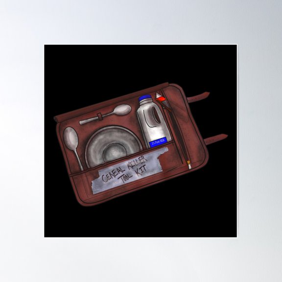 Cereal Killer Tools Poster Wall Art, Modern Wall Decor For Living Room Bedroom, 30x30 UNFRAMED