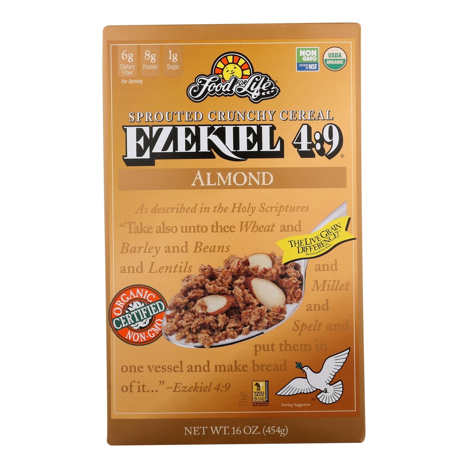Cereal - Organic - Ezekiel 4-9 - Sprouted Whole Grain - Almond - 16 oz - case of 6