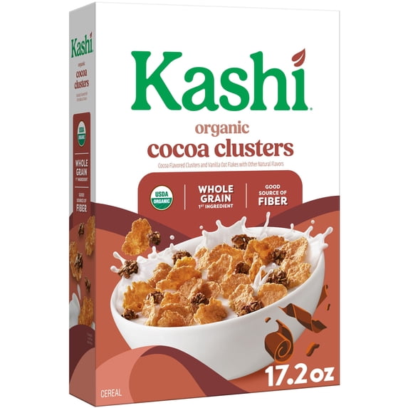 Cereal Organic Whole Grain Cocoa Clusters 17.2Oz Kashi Breakfast Box 1
