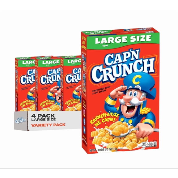 Cereal, Original, 18 oz Large Size Boxes (4 Pack)