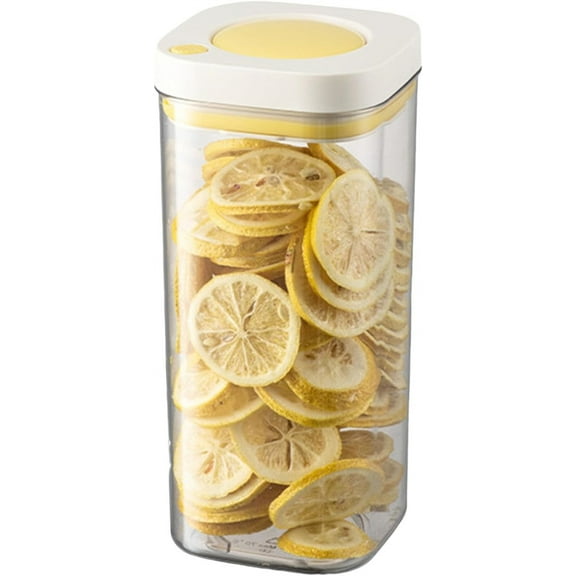 Cereal Storage Container,Sealed Storage Jar,No Food Grade BPA Free Wide-Mouth Design Stackable Non-Slip, Reusable Pantry Organizer with Lid for Kitchen, Clear 1800Ml