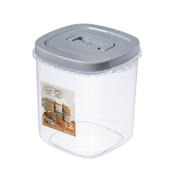 Cereal Storage Containers - Airtight Plastic Canisters with Lids, 2 Pieces