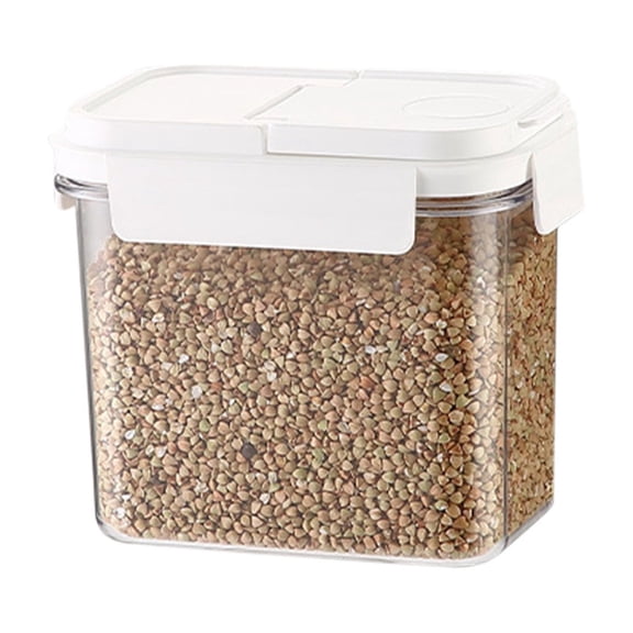 Cereal Storage Containers Set | Food Grade BPA-Free Plastic Pantry Organizers with Airtight Lids, Clear Reusable Bins for Grains, Rice, Beans | 3 Sizes (Small/Medium/Large) Kitchen Organization