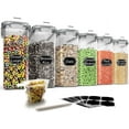 Cereal Storage Containers Set, Large BPA Free Plastic Airtight Food