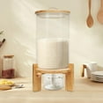 thumbnail image 1 of Cereal Storage Dispenser Rice/Grain Dry Food Glass Container 7.5L with Valve, 1 of 7