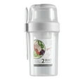 thumbnail image 1 of Cereal and Milk Container Double Layer Food Storage Cup for Hiking Camping and RV Organization - Portable Snack Cup for Yogurt and Snacks, 1 of 3