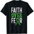 thumbnail image 1 of Cerebral Palsy Awareness Month Faith Over Fear Brain Damage T-Shirt, 1 of 4