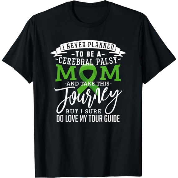 Cerebral Palsy Awareness Shirts Support Brain Mom Journey T-Shirt