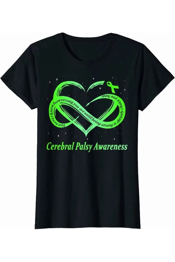 Cerebral Palsy Warrior Cp Awareness Heart Gift T-Shirt