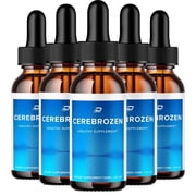 Cerebrozen Drops Blood Formula Supplement - Advanced Formula Cerebrozen Blood Droppers Support Cerebrozen Tinnitus 5 Pack - 300 ML