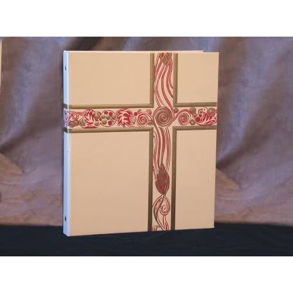 Ceremonial Binder - Ivory with Gold Foil (1-inch Spine)$$Office