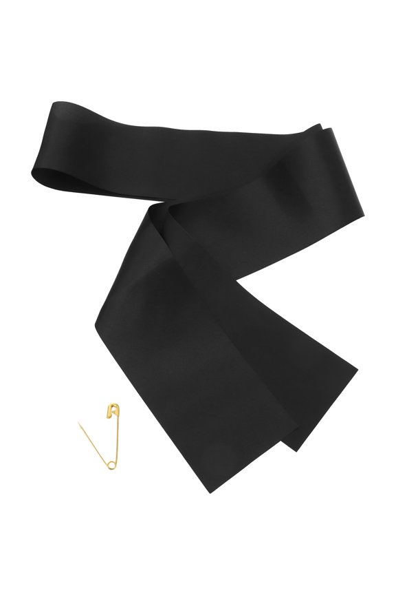 Black Blank Sash for Party DIY Decorative Ceremony Sash for Weddings and Graduations