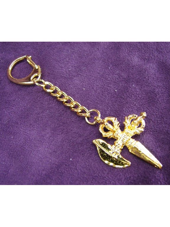 Ceremony Tibetan Axe Keychain