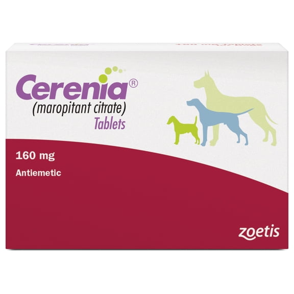 Cerenia (Maropitant Citrate) for Dogs, 160 mg, Motion Sickness Relief for Dogs