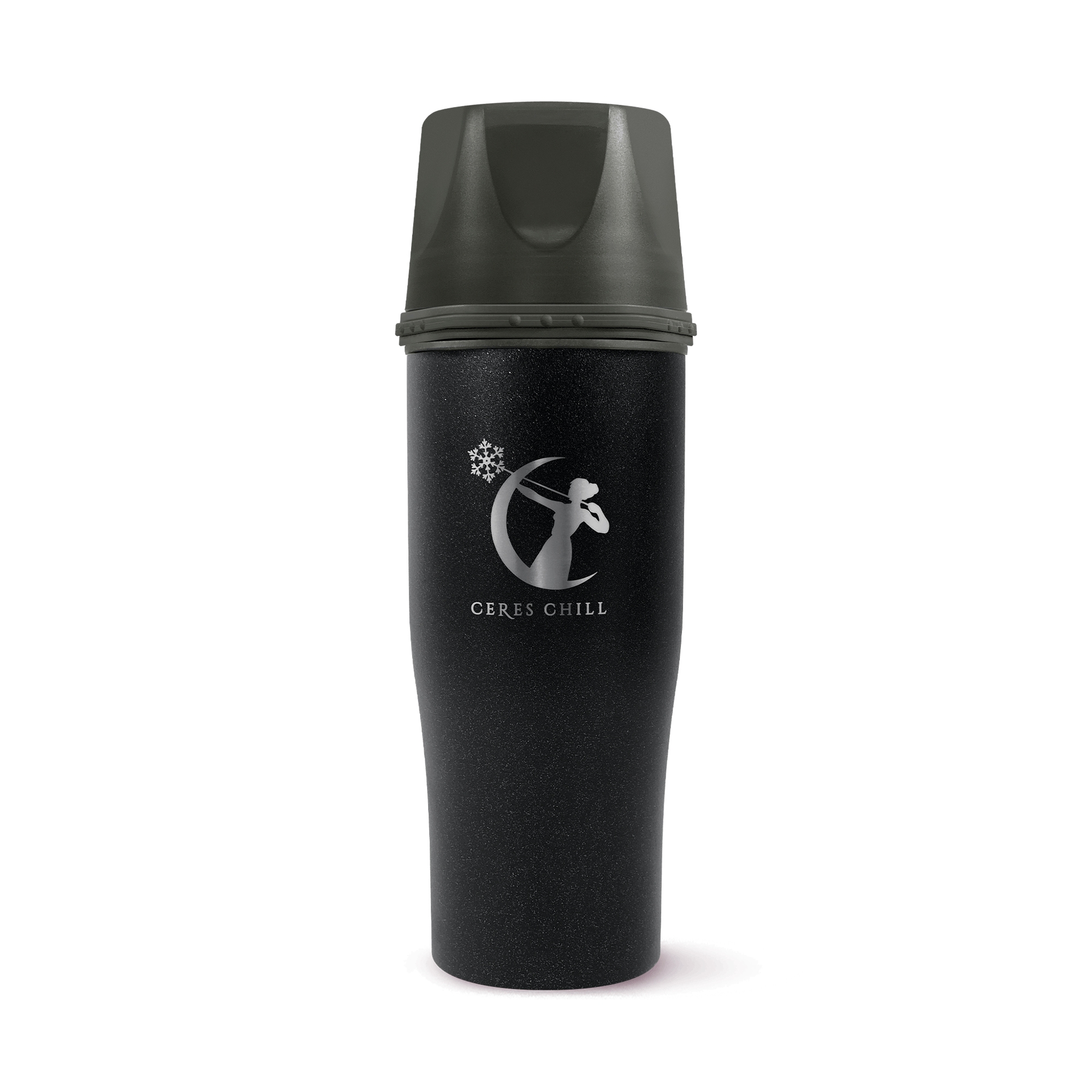 Ceres Chill Demigoddess Mini Breast Milk Chiller Container Stainless Steel Starry Night Shimmering Black 16 oz. 1 ct