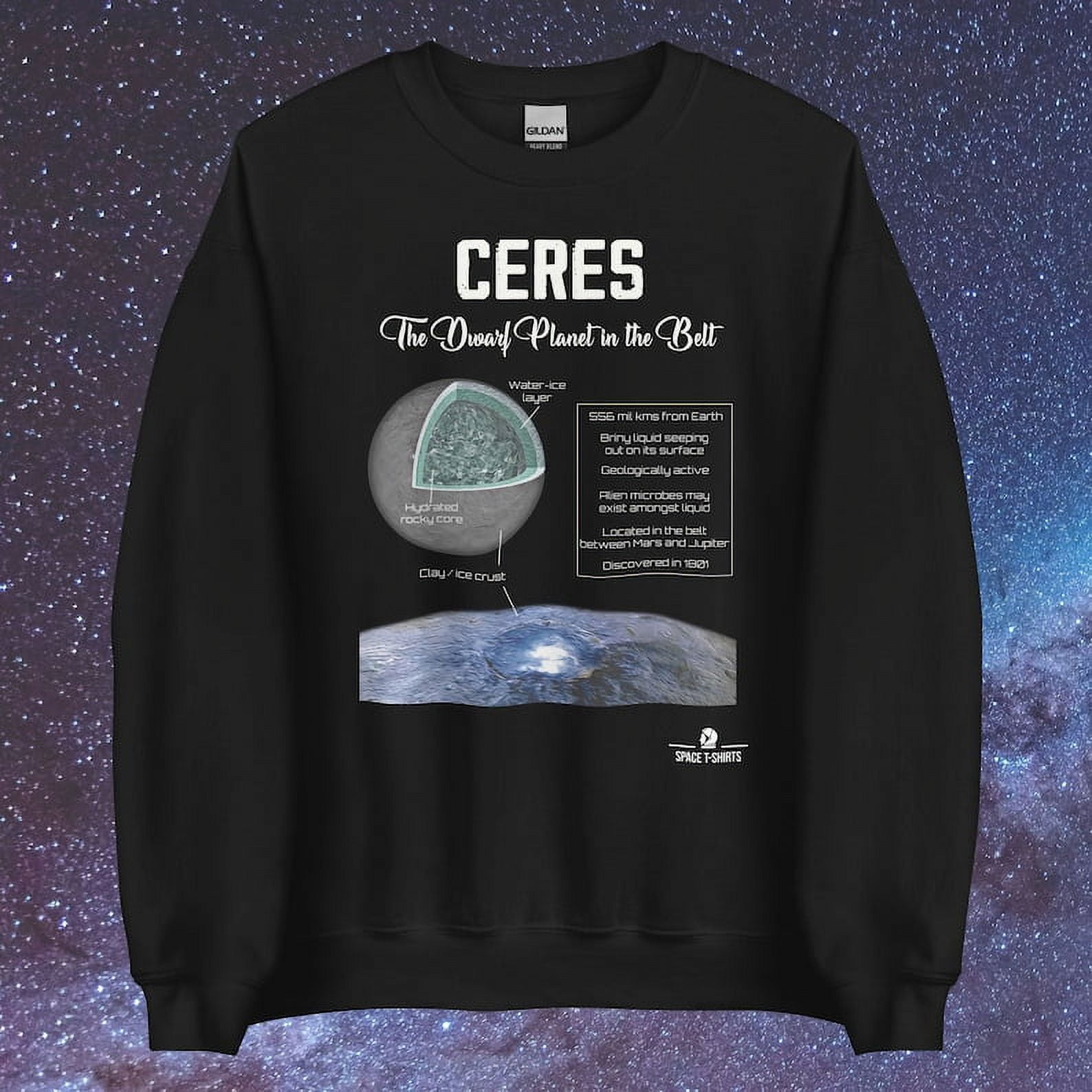 Ceres Dwarf Sweatshirt Space Gift Fast Free Regional Shipping