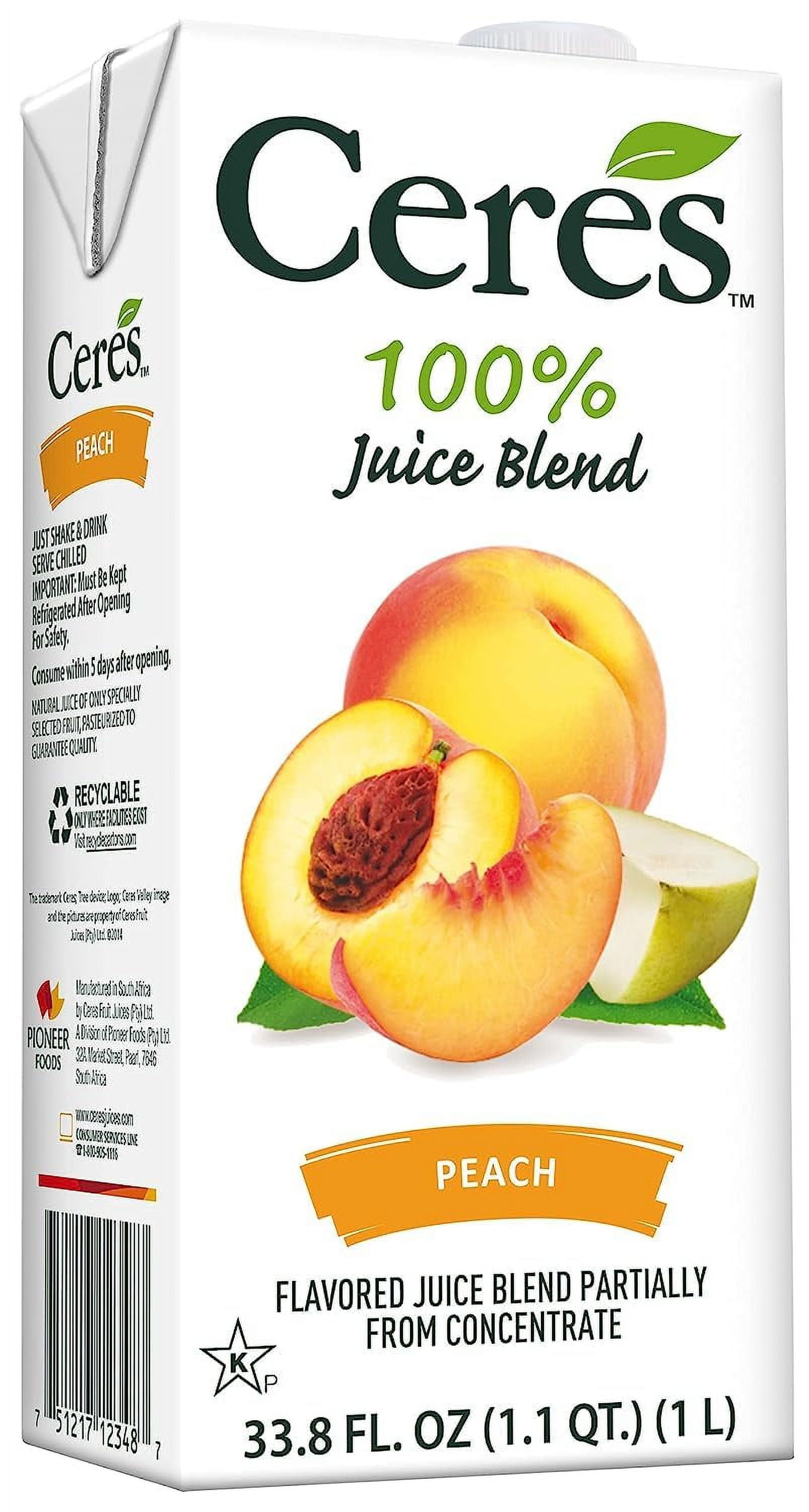 Ceres Fruit Juice Blend Peach 1 Liter