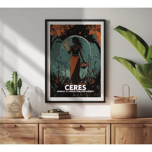 Ceres Goddess Mythology Portrait Decor Unframed Paper Print