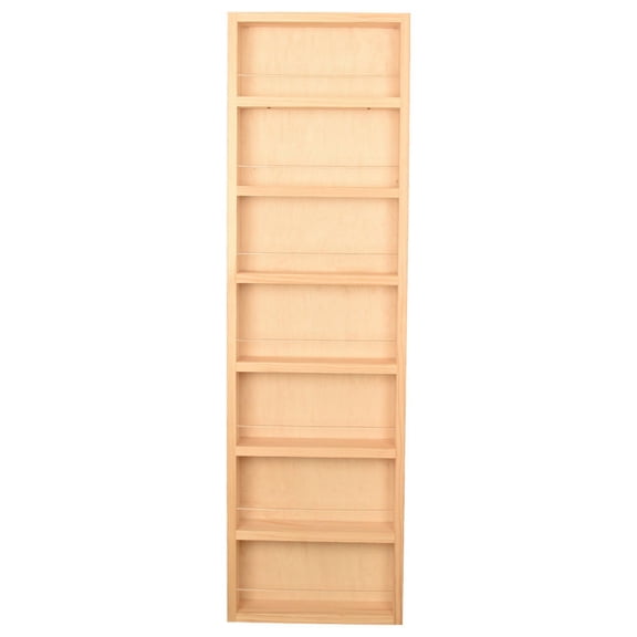 Ceres On the Wall Spice Rack 48"h x 14"w x 3.5"d, Unfinished