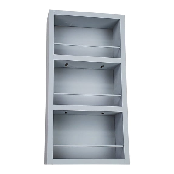 Ceres Primed Gray On the Wall Spice Rack 21"h x 14"w x 2.5"d