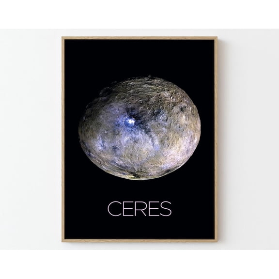 Ceres Space Travel Poster Print | Stars Planets Universe Cosmos, 8x12 UNFRAMED