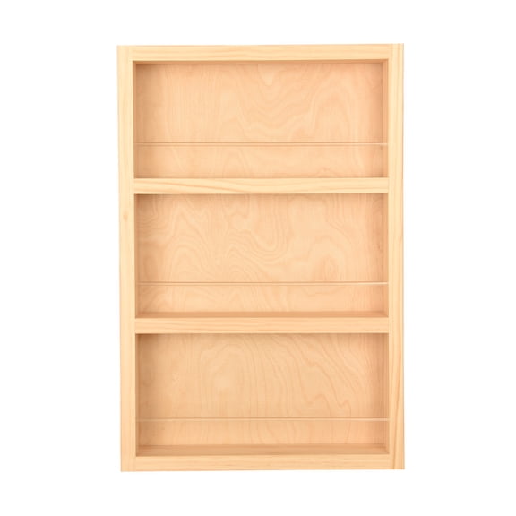 Ceres Unfinished On the Wall Spice Rack 21"h x 14"w x 2.5"d