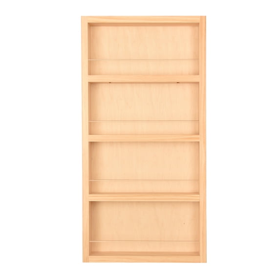 Ceres Unfinished On the Wall Spice Rack 21"h x 14"w x 2.5"d