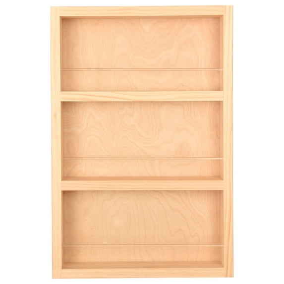 Ceres Unfinished On the Wall Spice Rack 21"h x 14"w x 3.5"d