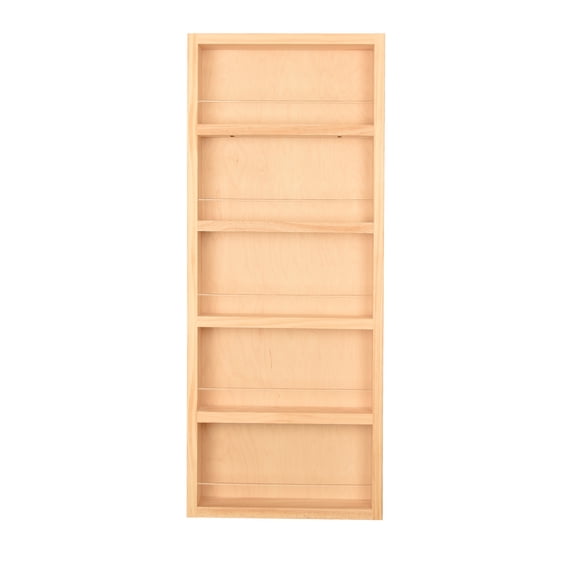 Ceres Unfinished On the Wall Spice Rack 35"h x 14"w x 4.5"d